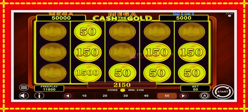 Slot machine Mega Cash The Gold with access to free game online, picture 4