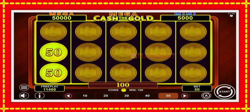 Slot machine Mega Cash The Gold with access to free game online, picture 5