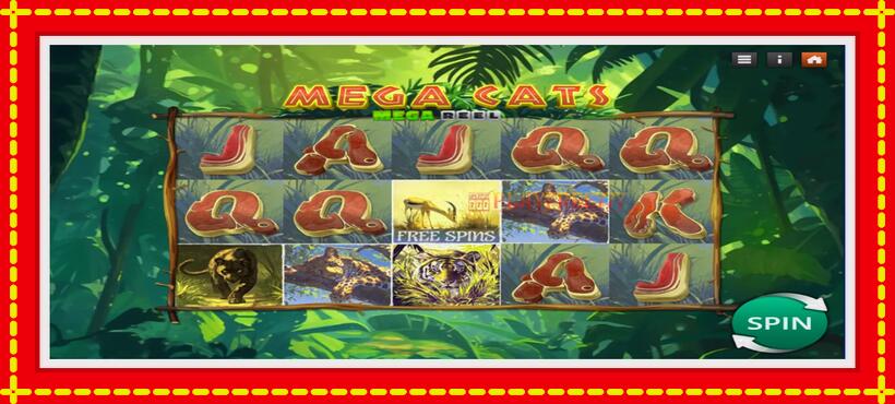 Slot machine Mega Cats Mega Reel with access to free game online, picture 1