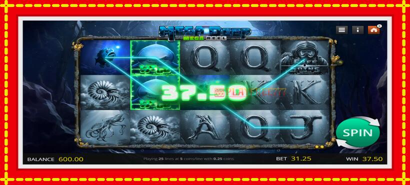 Slot machine Mega Deep with access to free game online, picture 3