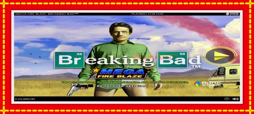 Slot machine Mega Fire Blaze: Breaking Bad with access to free game online, picture 1