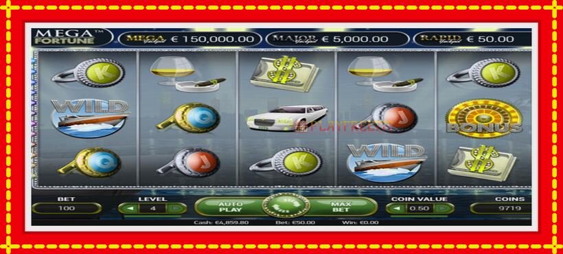 Slot machine Mega Fortune with access to free game online, picture 2