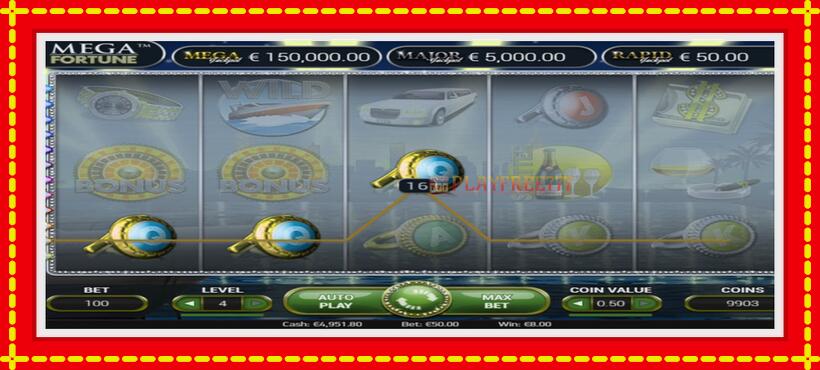 Slot machine Mega Fortune with access to free game online, picture 3