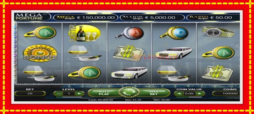 Slot machine Mega Fortune with access to free game online, picture 4