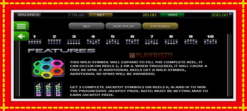 Slot machine Mega Gems with access to free game online, picture 6