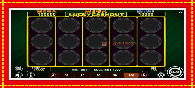 Slot machine Mega Lucky Cashout with access to free game online, picture 2