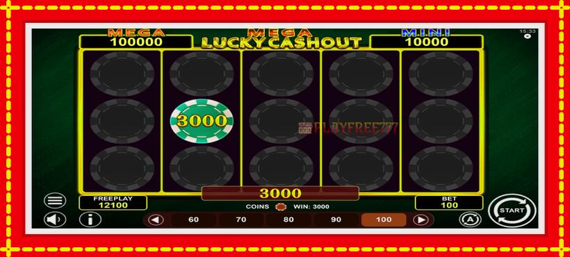 Slot machine Mega Lucky Cashout with access to free game online, picture 4