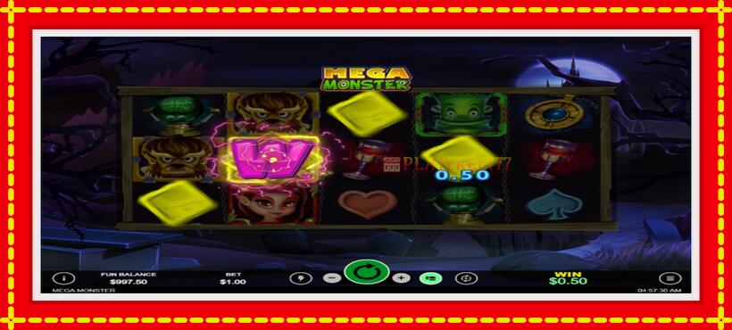 Slot machine Mega Monster with access to free game online, picture 2