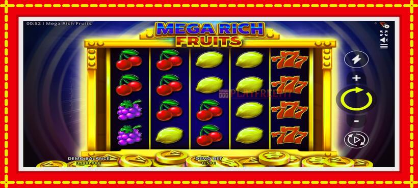 Slot machine Mega Rich Fruits with access to free game online, picture 2