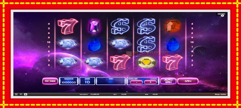 Slot machine Mega Stellar with access to free game online, picture 2