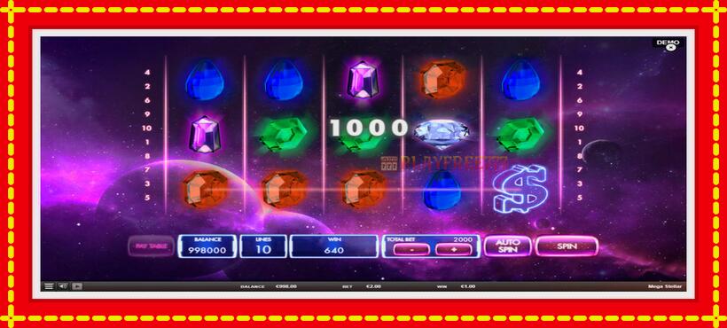 Slot machine Mega Stellar with access to free game online, picture 3