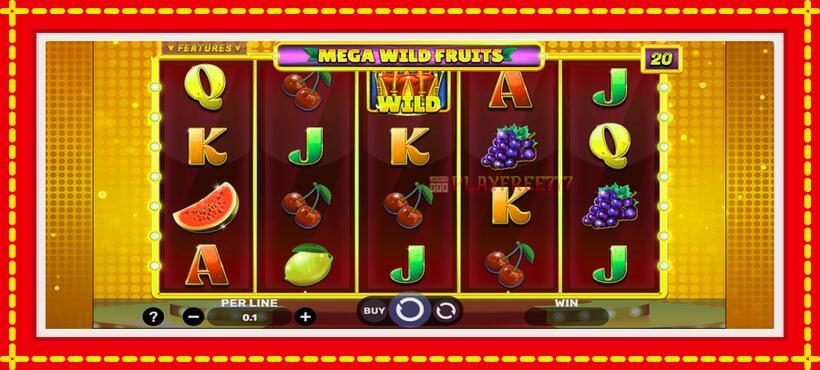 Slot machine Mega Wild Fruits with access to free game online, picture 2