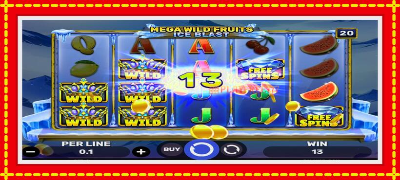 Slot machine Mega Wild Fruits - Ice Blast with access to free game online, picture 3