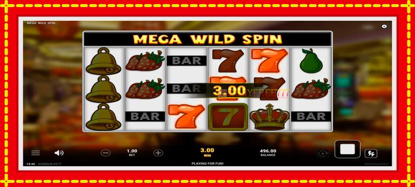 Slot machine Mega Wild Spin with access to free game online, picture 2