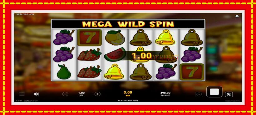 Slot machine Mega Wild Spin with access to free game online, picture 3