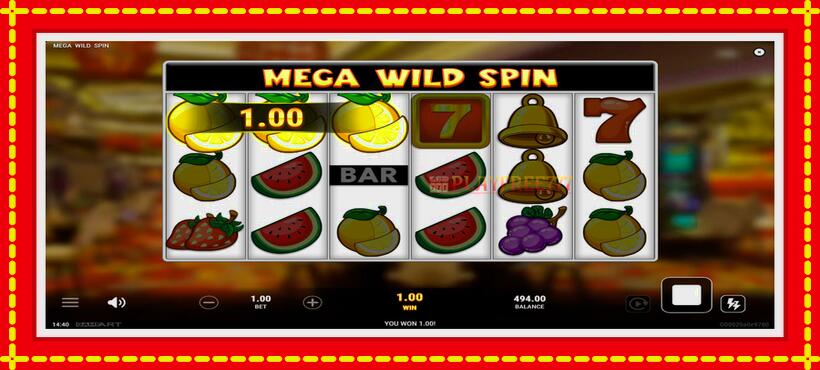 Slot machine Mega Wild Spin with access to free game online, picture 5