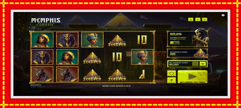 Slot machine Memphis Classic with access to free game online, picture 2