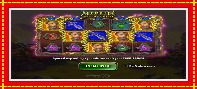 Slot machine Merlin Realm of Charm with access to free game online, picture 1