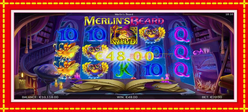 Slot machine Merlins Beard with access to free game online, picture 4