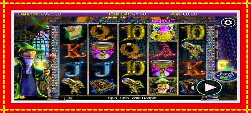 Slot machine Merlin’s Magic Respins with access to free game online, picture 2