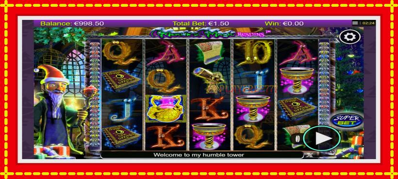 Slot machine Merlins Magic Respins Christmas with access to free game online, picture 1