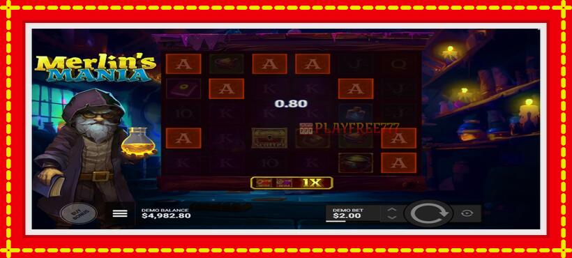 Slot machine Merlins Mania with access to free game online, picture 2