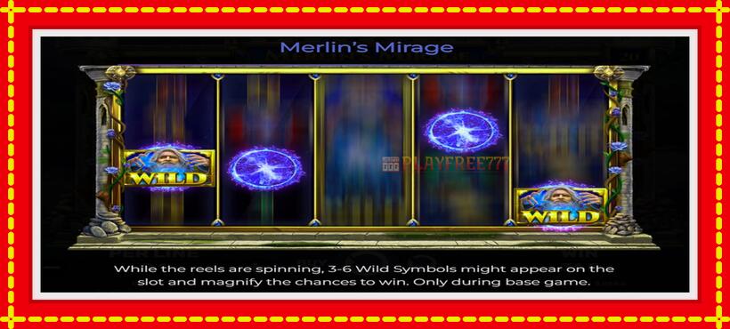 Slot machine Merlins Mirage with access to free game online, picture 4