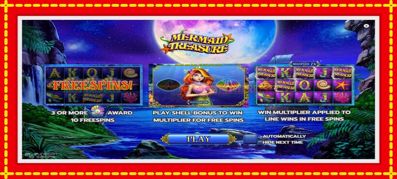 Slot machine Mermaid Treasure with access to free game online, picture 1