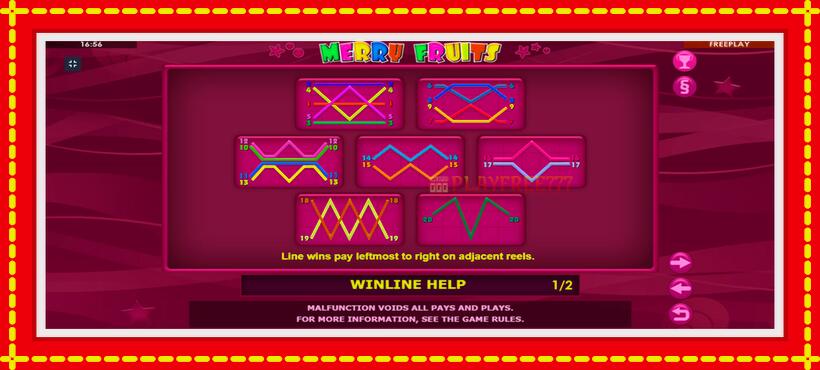 Slot machine Merry Fruits with access to free game online, picture 9