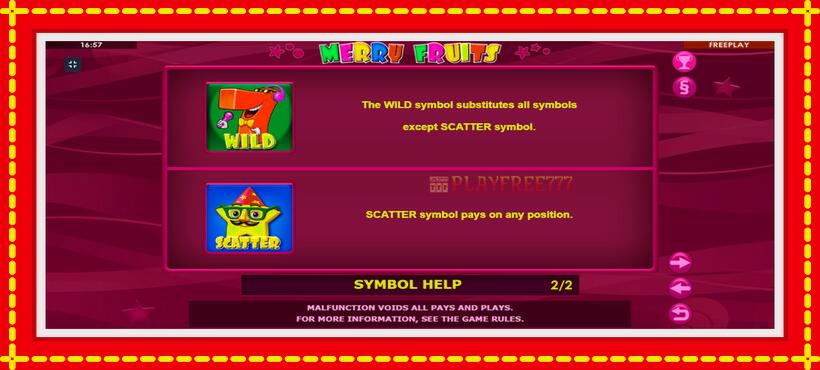 Slot machine Merry Fruits with access to free game online, picture 10