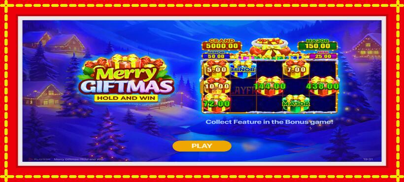 Slot machine Merry Giftmas with access to free game online, picture 1