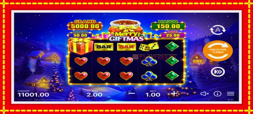 Slot machine Merry Giftmas with access to free game online, picture 2