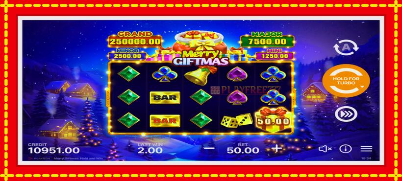 Slot machine Merry Giftmas with access to free game online, picture 4