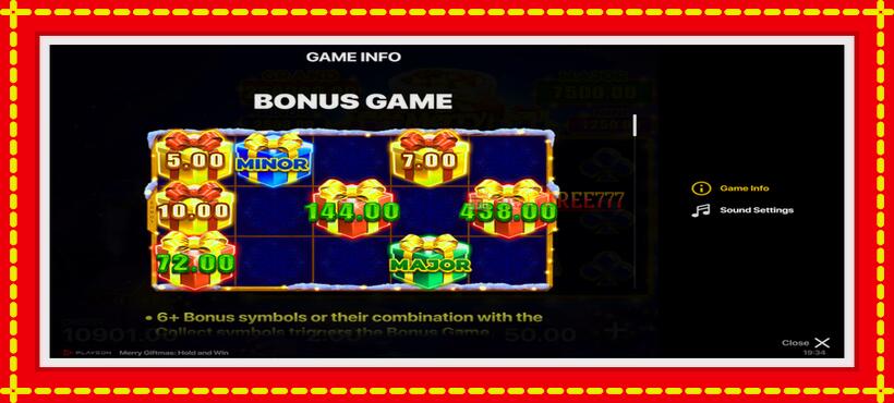 Slot machine Merry Giftmas with access to free game online, picture 5