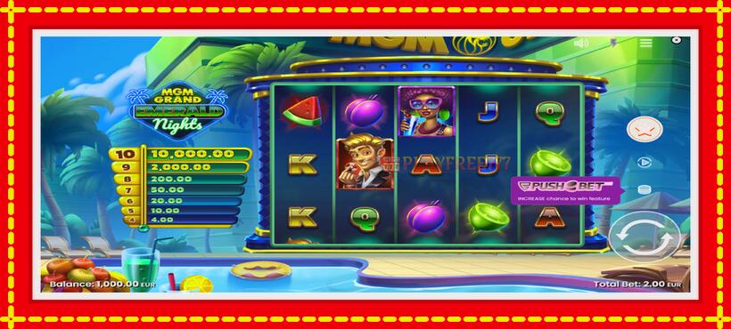 Slot machine MGM Grand Emerald Nights with access to free game online, picture 2