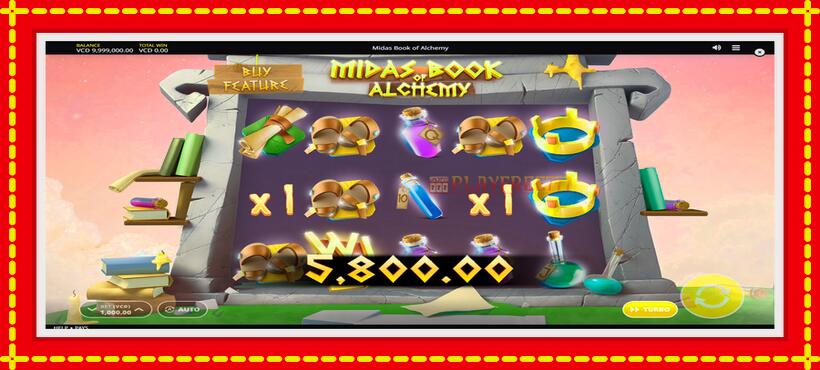 Slot machine Midas Book of Alchemy with access to free game online, picture 4