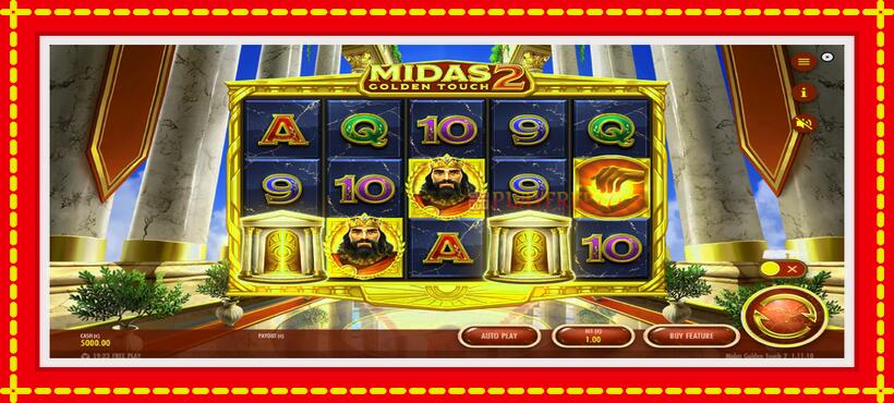 Slot machine Midas Golden Touch 2 with access to free game online, picture 2