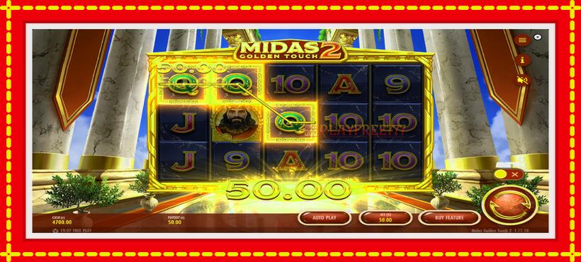 Slot machine Midas Golden Touch 2 with access to free game online, picture 3