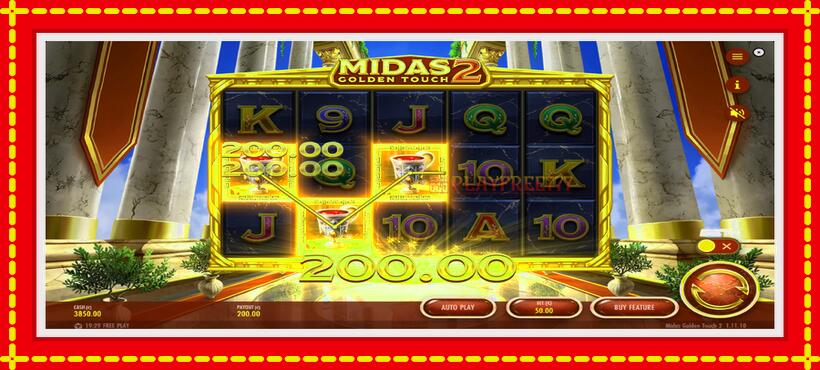 Slot machine Midas Golden Touch 2 with access to free game online, picture 4