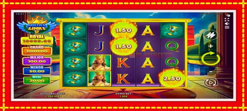 Slot machine Midas Links with access to free game online, picture 2