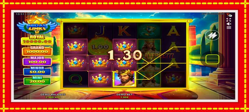 Slot machine Midas Links with access to free game online, picture 4