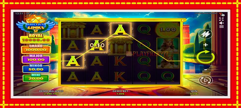 Slot machine Midas Links with access to free game online, picture 5