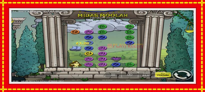 Slot machine Midas Moolah Random Reels with access to free game online, picture 3