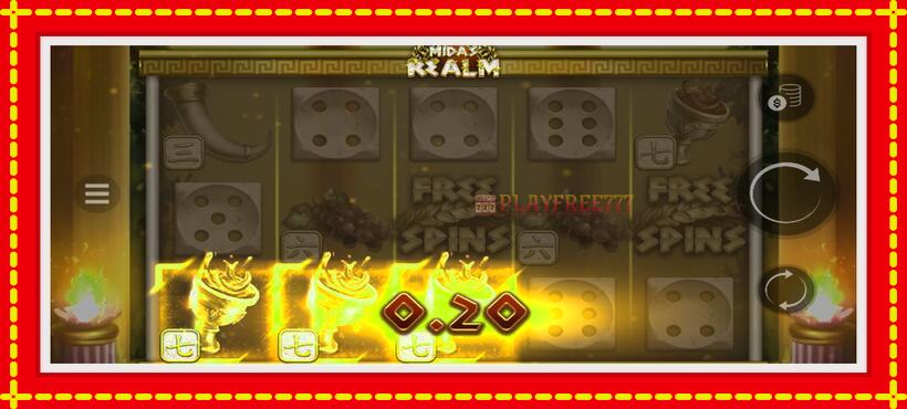 Slot machine Midas Realm Dice with access to free game online, picture 2