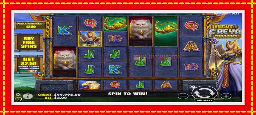 Slot machine Might of Freya Megaways with access to free game online, picture 1