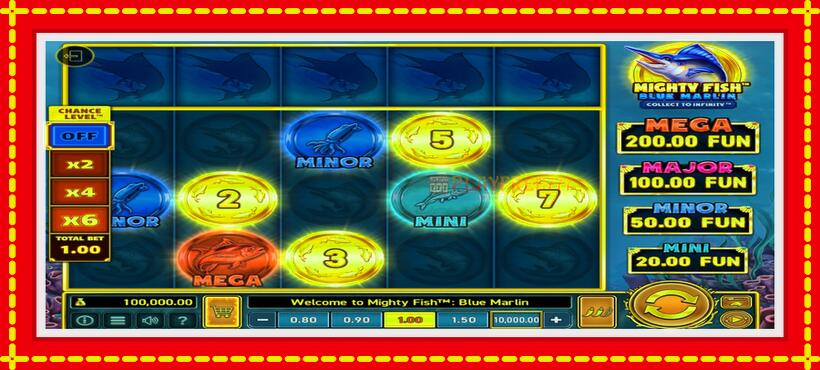 Slot machine Mighty Fish: Blue Marlin with access to free game online, picture 1