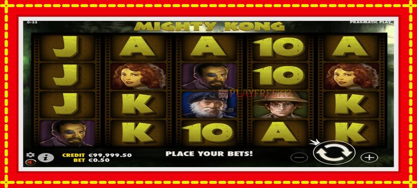 Slot machine Mighty Kong with access to free game online, picture 2