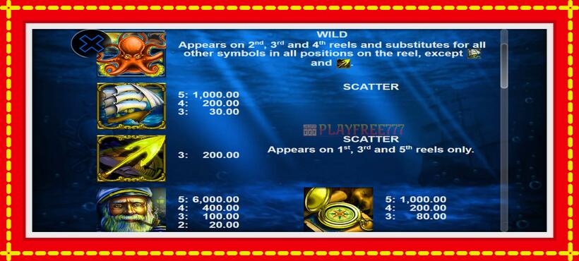 Slot machine Mighty Kraken with access to free game online, picture 5