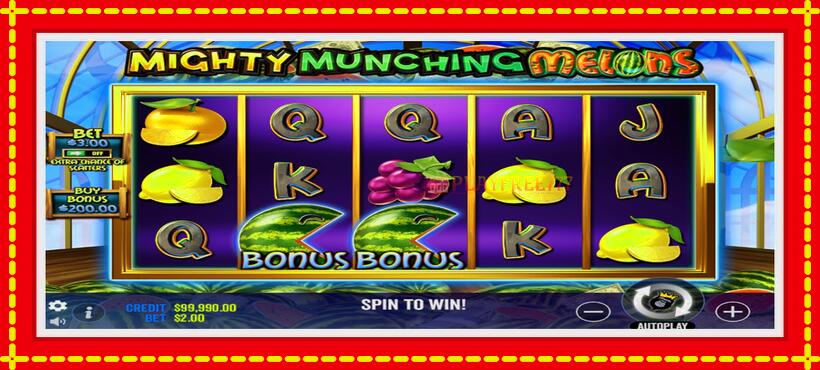 Slot machine Mighty Munching Melons with access to free game online, picture 3