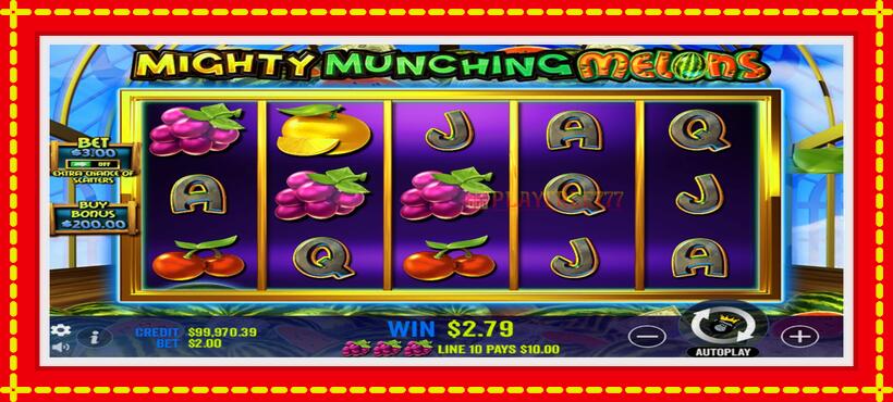 Slot machine Mighty Munching Melons with access to free game online, picture 4